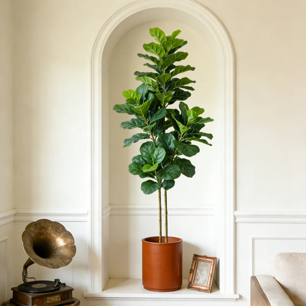 شجرة تين صناعية بطول 64/122 سم - مراجعة Ficus Lyrata Tree وسعره